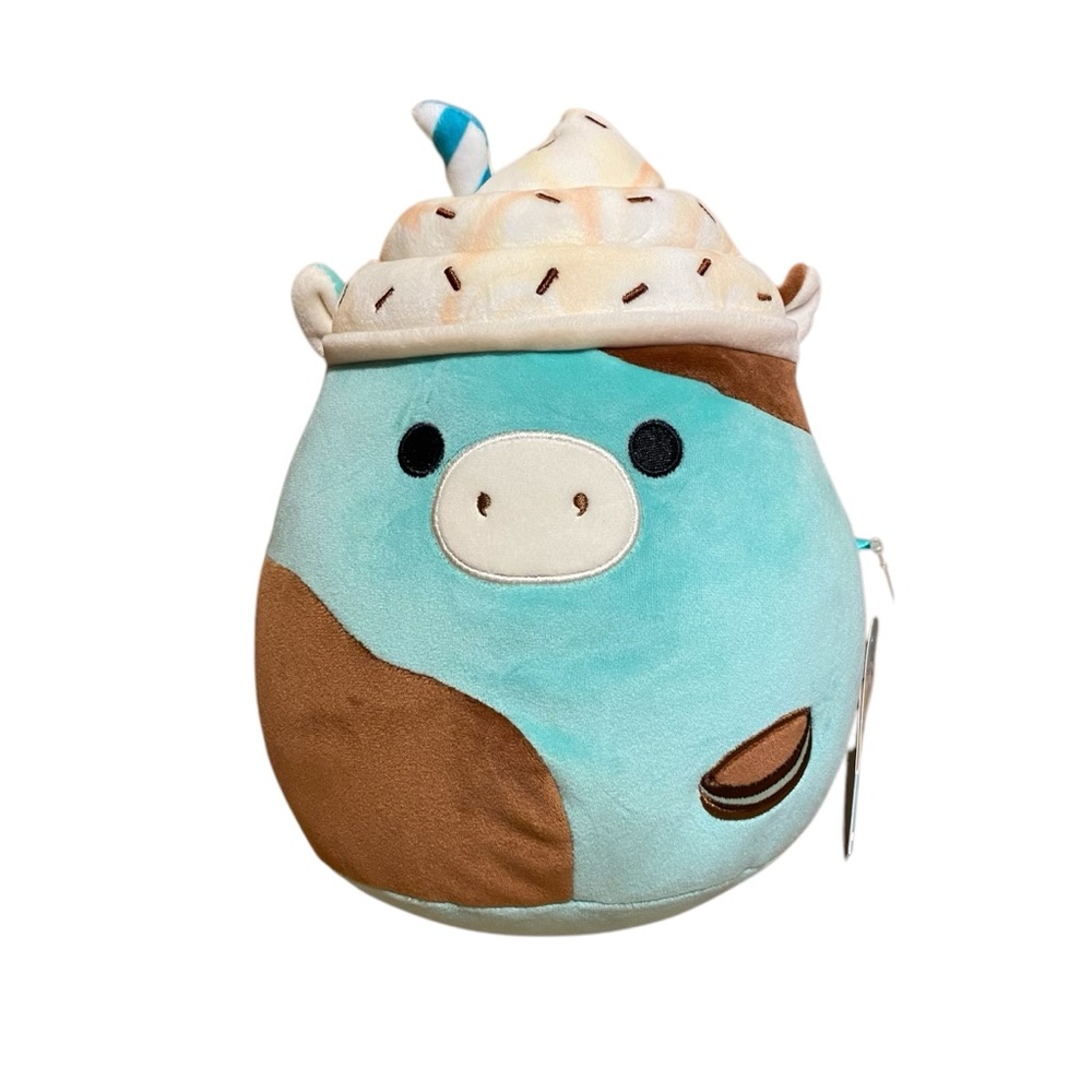 Squishmallows Ingeborg the Thin Mint Milkshake Cow 8”